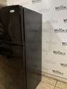 Whirlpool Used Refrigerator Top and Bottom 30x66 (Black) 