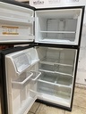 Whirlpool Used Refrigerator Top and Bottom 30x66 (Black) 