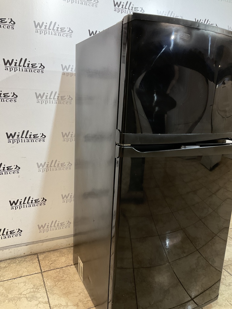 Whirlpool Used Refrigerator Top and Bottom 30x66 (Black) 