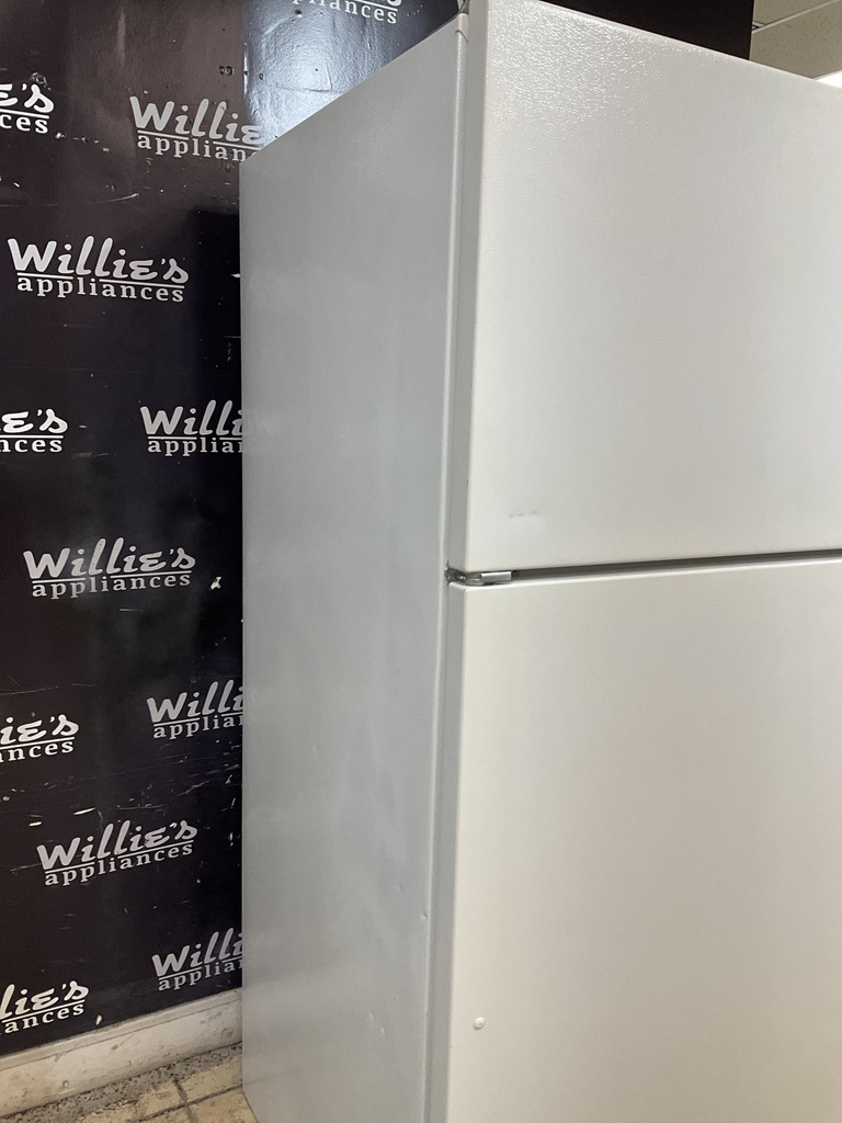 Whirlpool Used Refrigerator Top and Bottom 30x65 1/2” (White) 