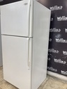 Whirlpool Used Refrigerator Top and Bottom 30x65 1/2” (White) 