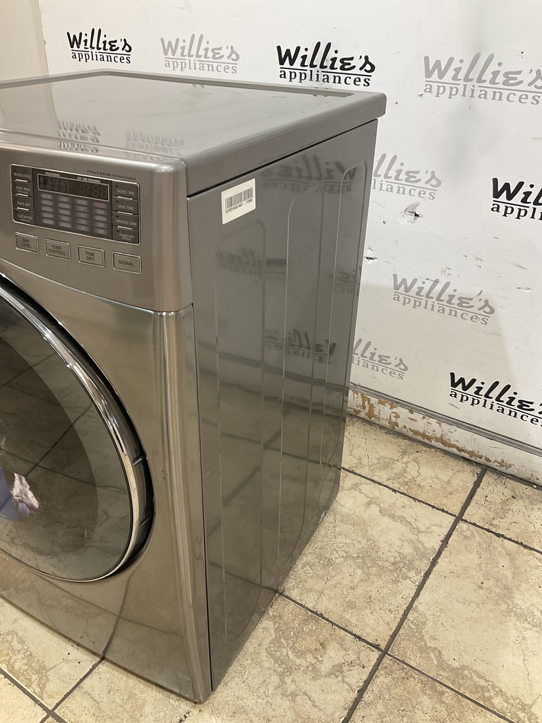 Lg Used Electric Dryer 220volts (30 AMP) 27inches {no cord} (Grey) 