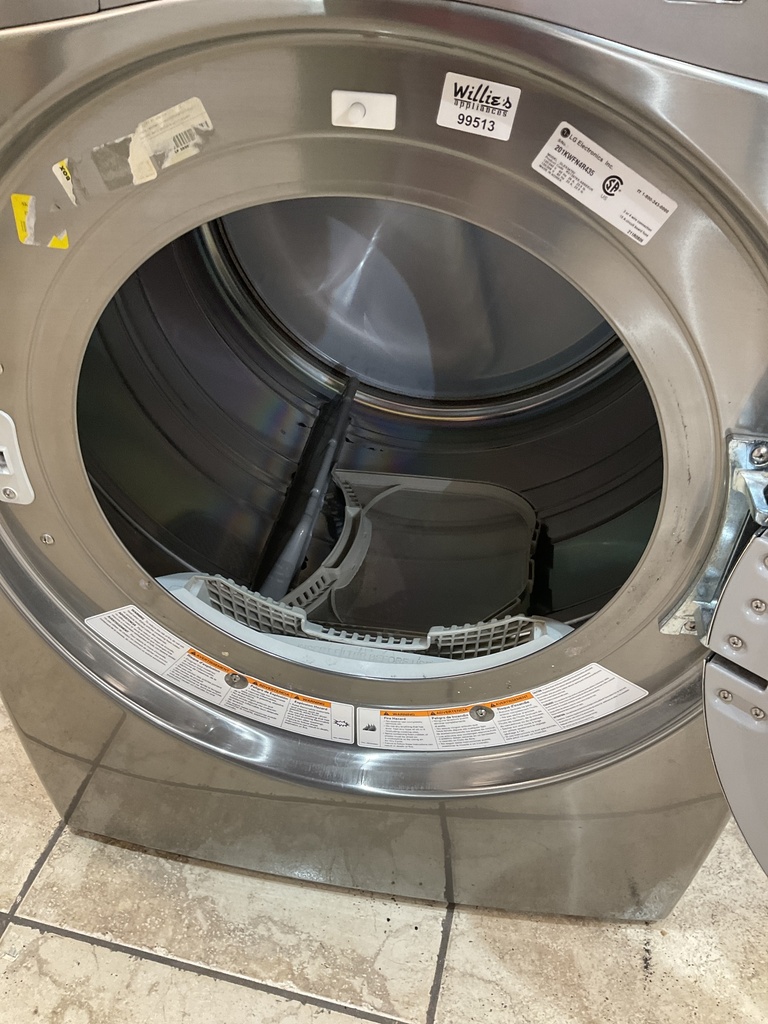 Lg Used Electric Dryer 220volts (30 AMP) 27inches {no cord} (Grey) 