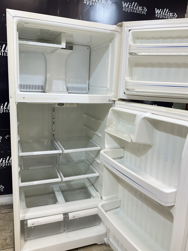 Ge Used Refrigerator Top and Bottom 28x64 1/2” (Bisque) 