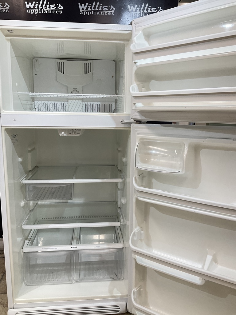 Kenmore Used Refrigerator Top and Bottom 30x66 (White) 
