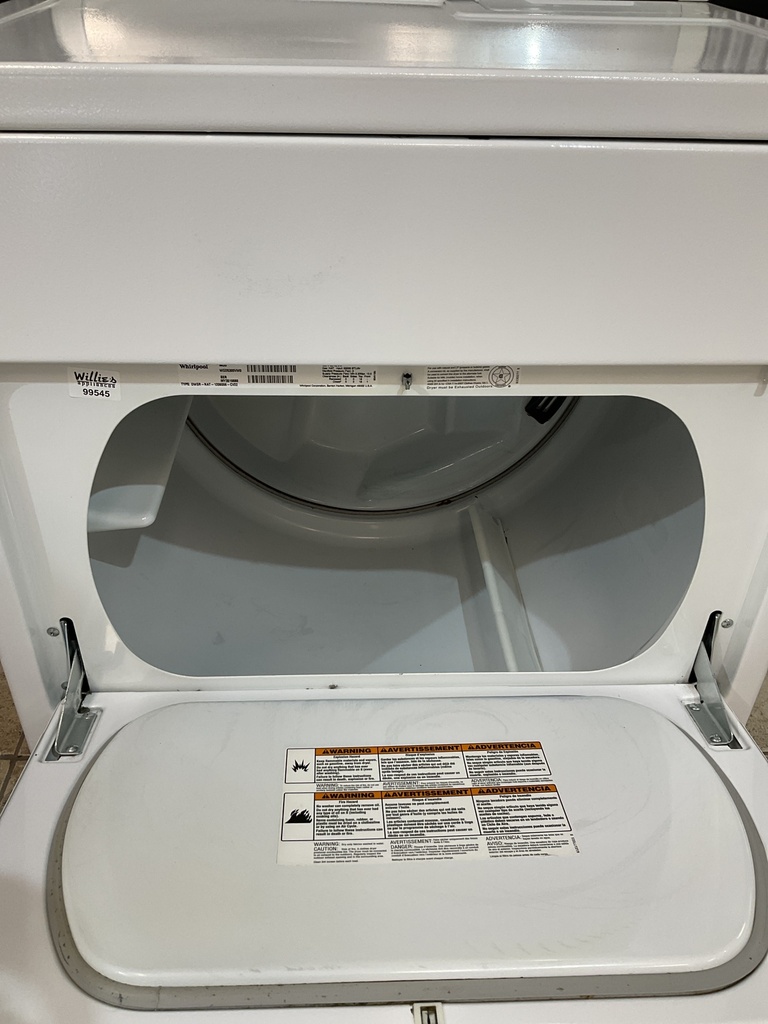 Whirlpool Used Natural Gas Dryer 29inches (White) 
