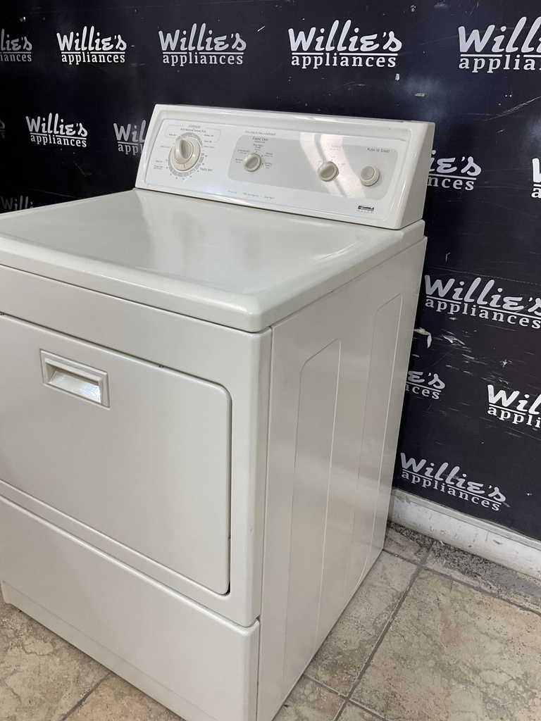 Kenmore Used Electric Dryer 220volts (30 AMP) 27inches {3 prong} (Bisque) 