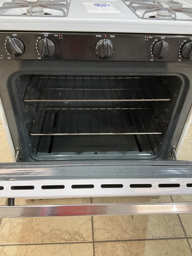Hotpoint Used Natural Gas Stove 30inches (White/Black) 