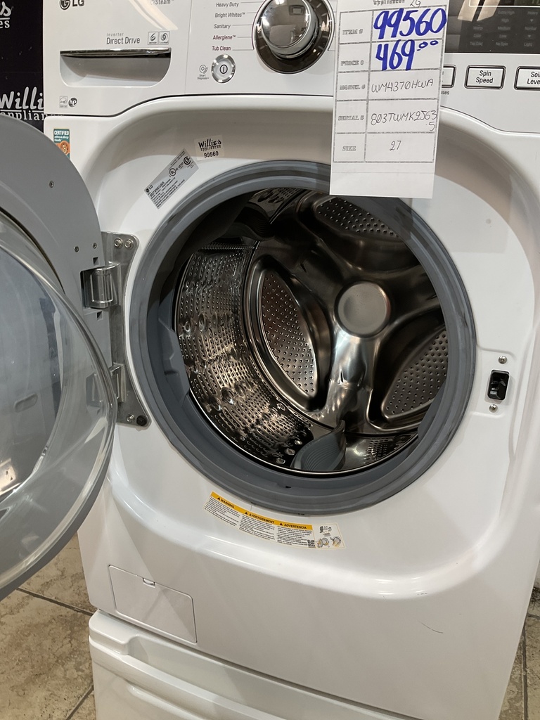 Lg Used Washer Front-load 27inches (White) 