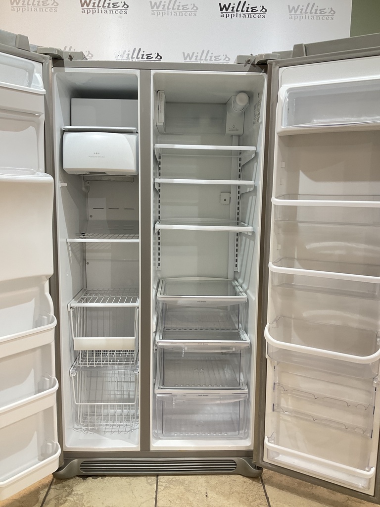 Frigidaire Used Refrigerator Side by Side Counter Depth 36x69 1/2” (Stainless Steel) 