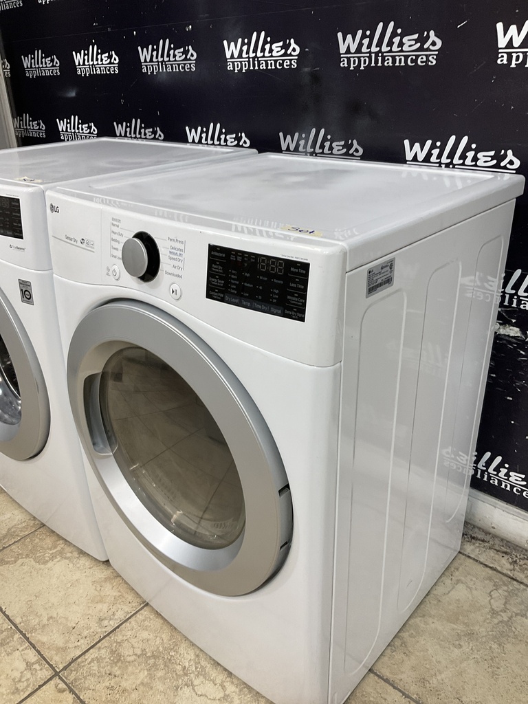 Lg Used Electric Set Washer/Dryer 220volts (30 AMP) 27inches {3 prong} (White) 