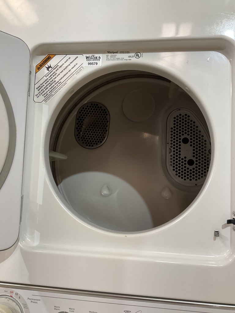 Whirlpool Used Electric Unit Stackable 220volts (30 AMP) 24x71 {3 prong} (White) 