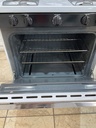 Hotpoint Used Natural Gas Stove 30inches (White/Black) 