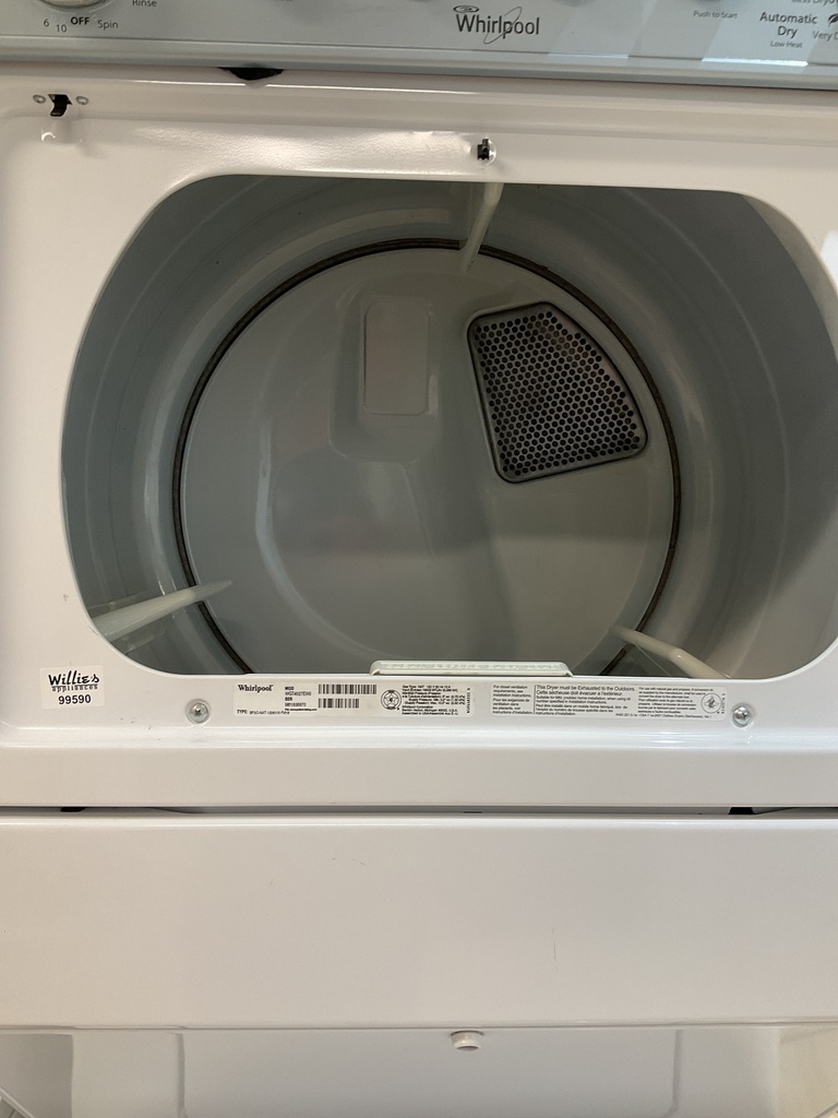 Whirlpool Used Natural Gas Unit Stackable 27x72 1/2” (White) 