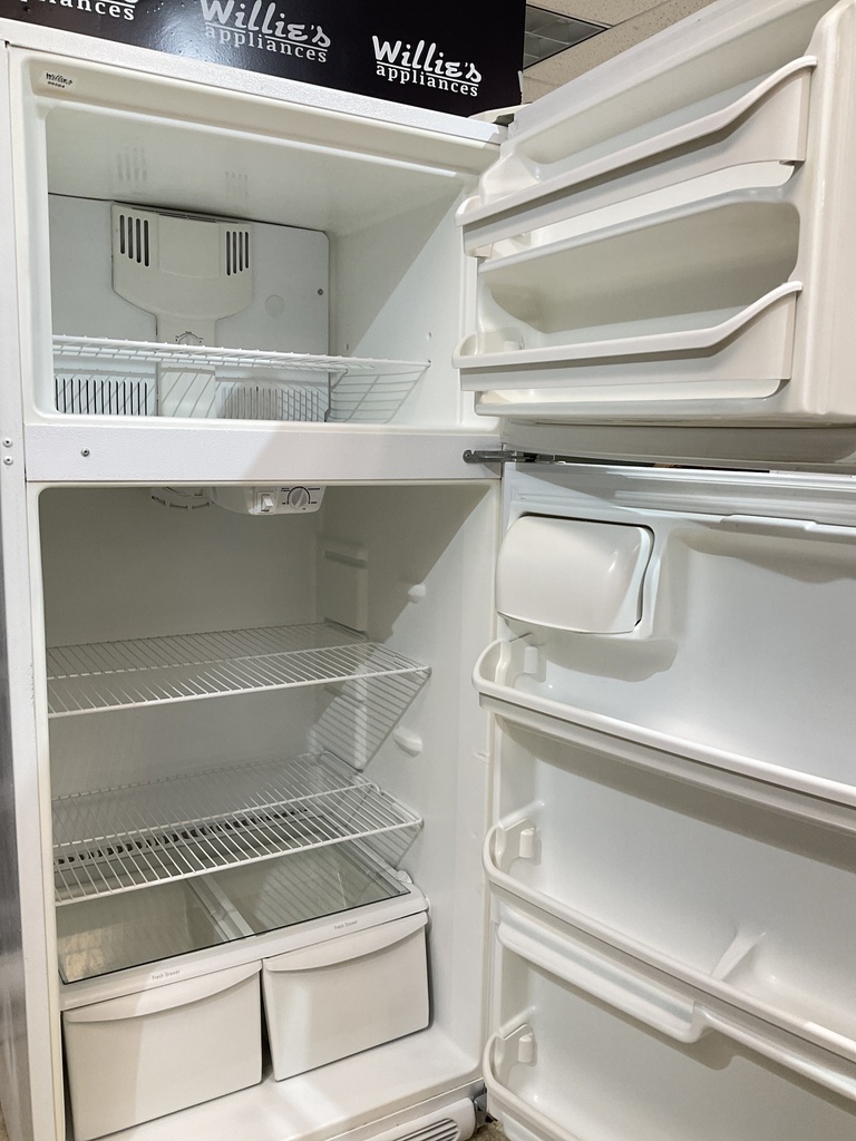 Frigidaire Used Refrigerator Top and Bottom 30x65 1/2” (White) 