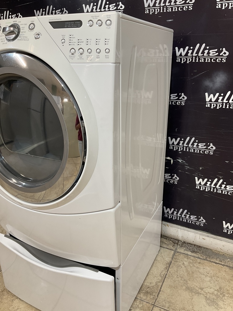 Whirlpool Used Electric Dryer 220volts (30 AMP) 27inches {4 prong} (White) 