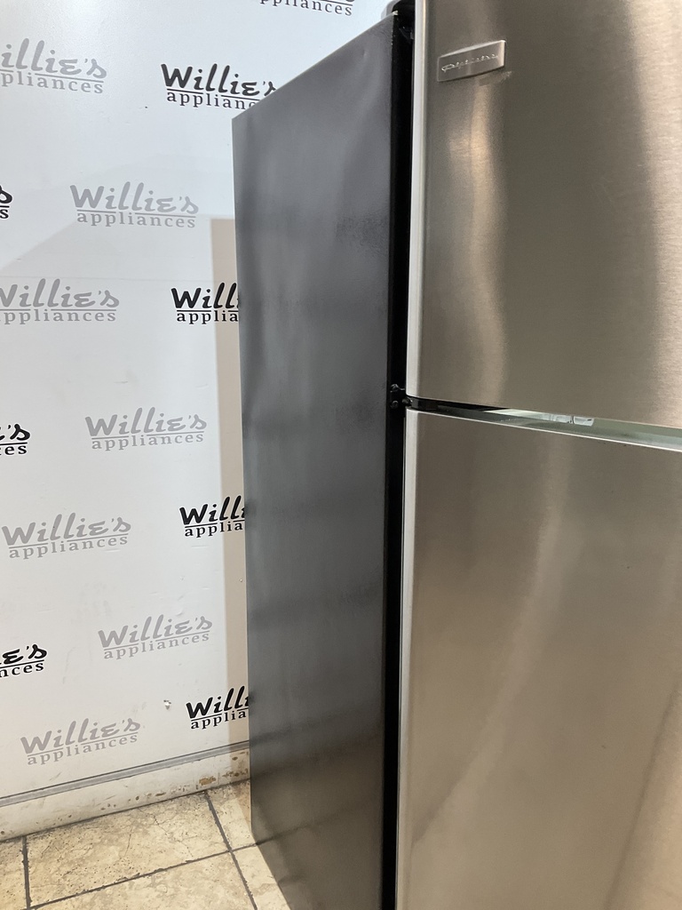 Frigidaire Used Refrigerator Top and Bottom 30x65 1/2” (Stainless Steel) 