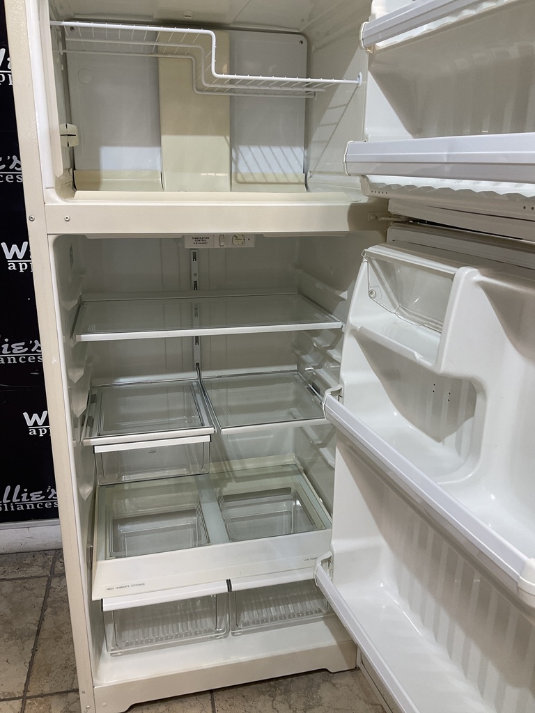 Hotpoint Used Refrigerator Top and Bottom 28x64 1/2” (Bisque) 