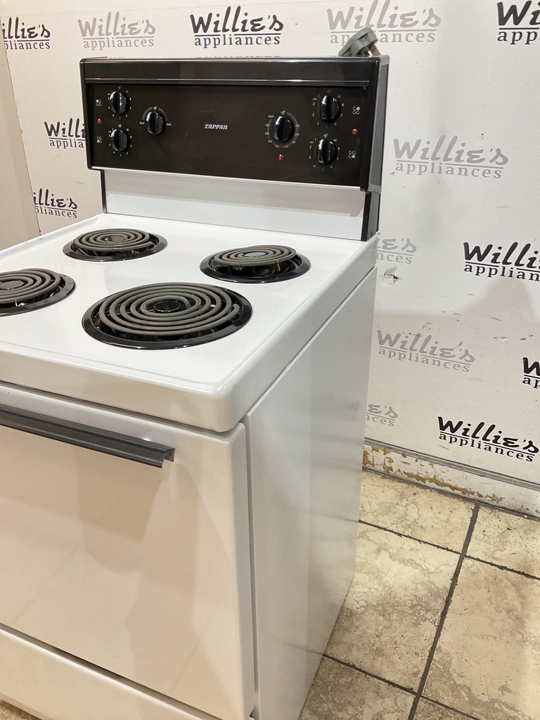 Tappan Used Electric Stove 220volts (40/50 AMP) 24inches {3 prong} (White) 