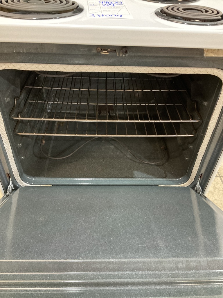 Whirlpool Used Electric Stove 220volts (40/50 AMP) 30inches {3 prong} (White/Black) 