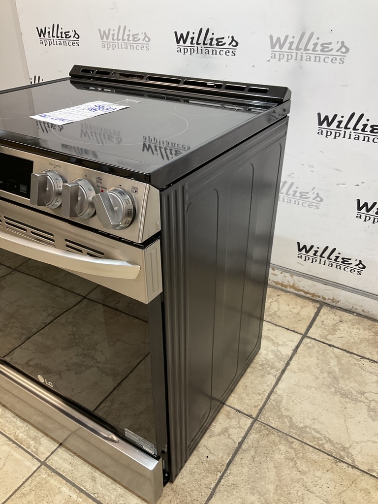 Lg Used Electric Stove 220volts (40/50 AMP) 30inches {no cord} (Stainless Steel) 