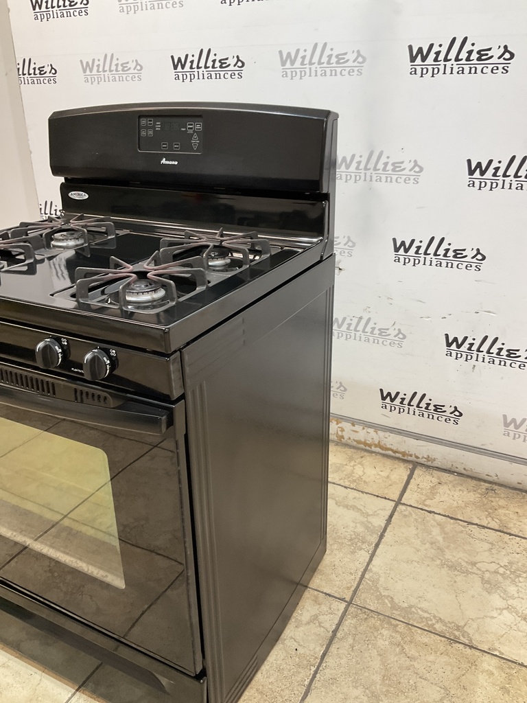 Amana Used Natural Gas Stove 30inches (Black)
