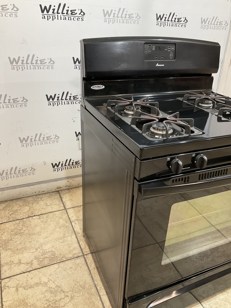 Amana Used Natural Gas Stove 30inches (Black)