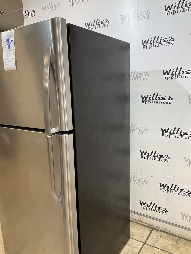 Frigidaire Used Refrigerator Top and Bottom 30x68 1/2” (Stainless Steel) 
