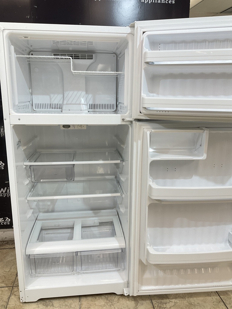 Hotpoint Used Refrigerator Top and Bottom 28x64 1/2” (White) 