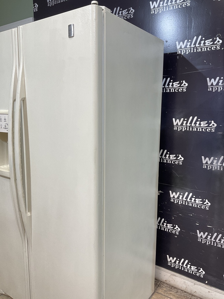 Ge Used Refrigerator Side By Side Counter Depth 36x69 (Bisque) 