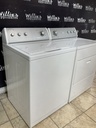 Whirlpool Used Natural Gas Set Washer/Dryer 27/29inches (white) 