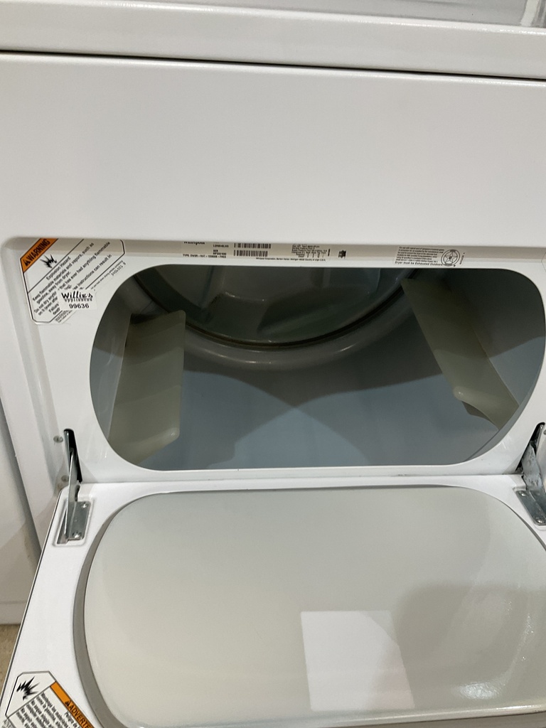 Whirlpool Used Natural Gas Set Washer/Dryer 27/29inches (white) 