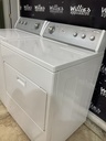 Whirlpool Used Natural Gas Set Washer/Dryer 27/29inches (white) 