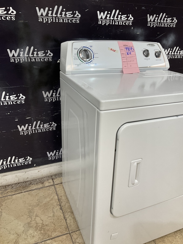 Whirlpool Used Natural Gas Dryer 29inches (White) 