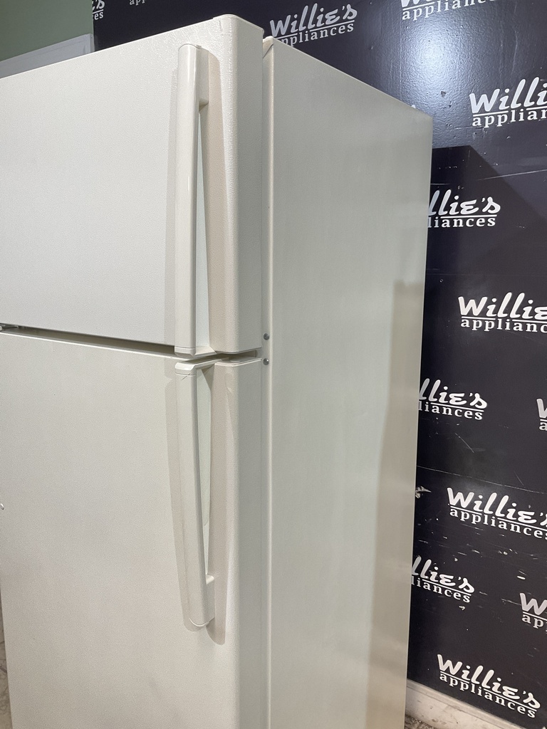 Ge Used Refrigerator Top and Bottom 28x66 1/2” (Bisque)