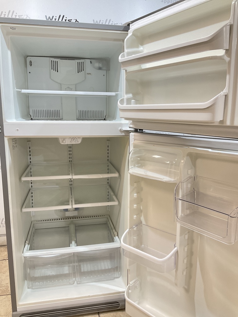 Frigidaire Used Refrigerator Top and Bottom 30x68 1/2” (Stainless Steel) 