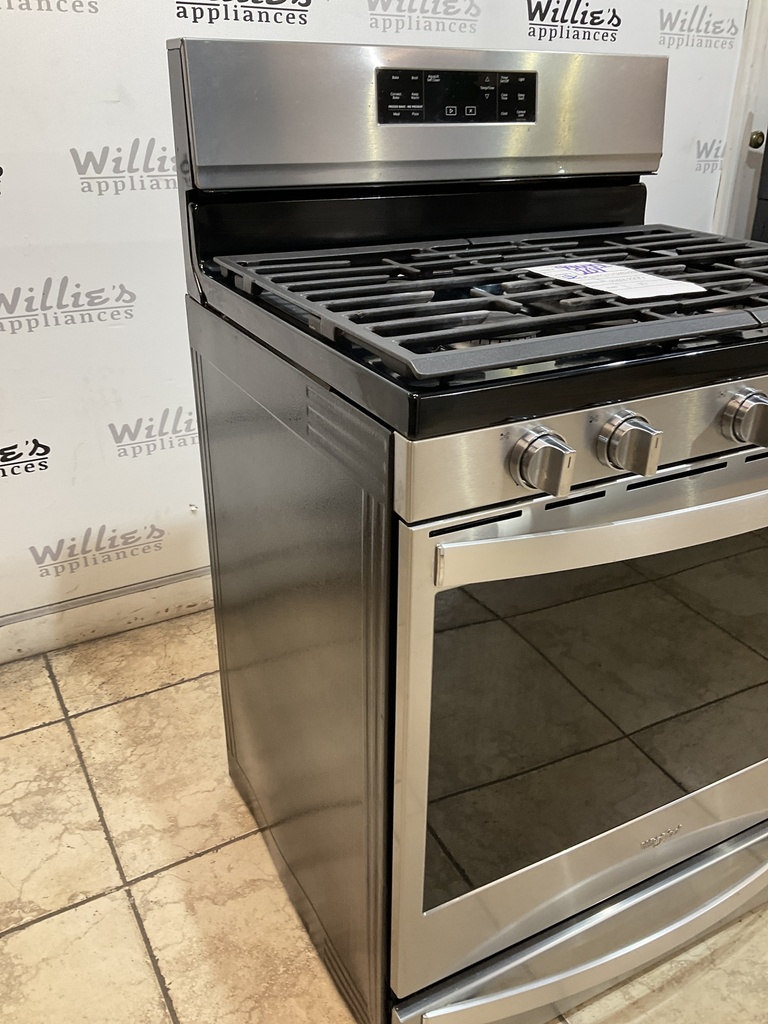 Whirlpool Used Natural Gas Stove 30inches (Stainless Steel) 