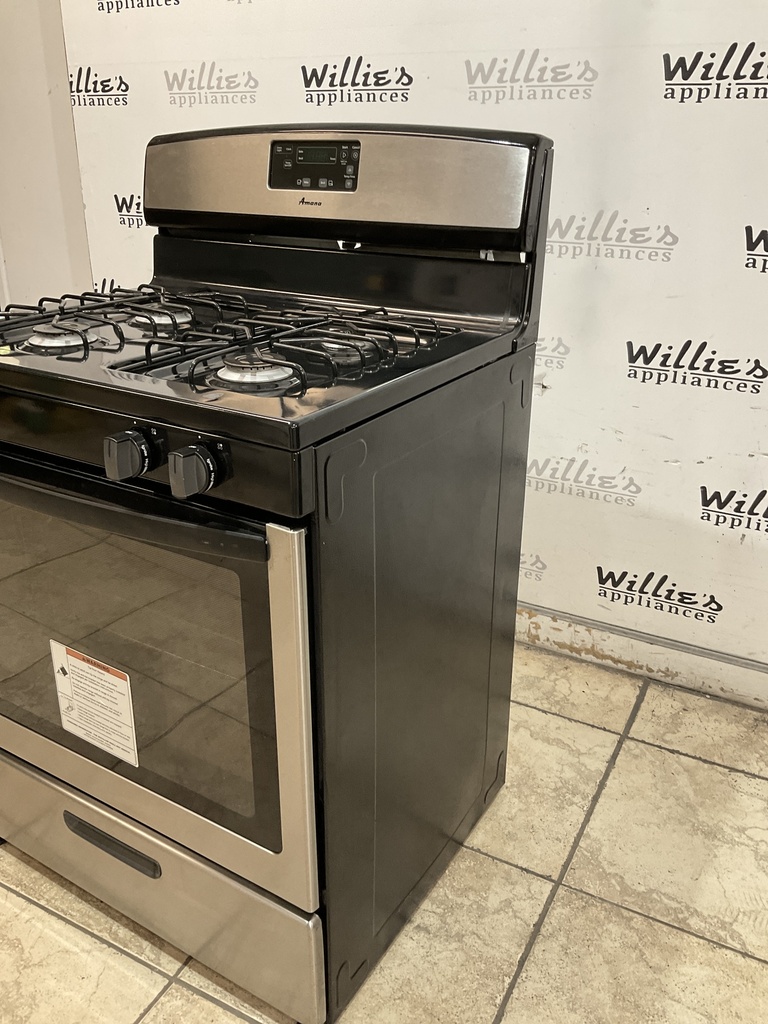 Amana Used Natural Gas Stove 30inches (Stainless Steel) 
