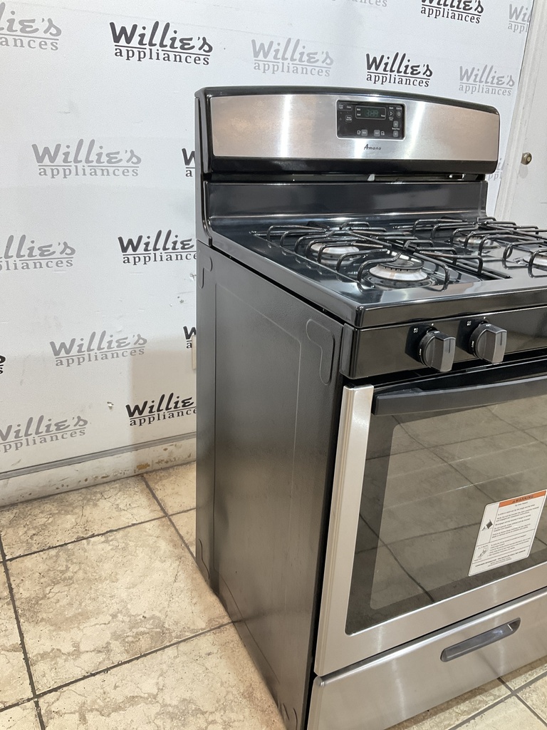 Amana Used Natural Gas Stove 30inches (Stainless Steel) 