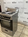Avanti Used Electric Stove 220volts (40/50 AMP) 23 1/2” (Stainless Steel) 