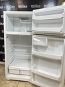 Ge Used Refrigerator Top and Bottom 28x67 (White) 