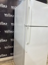 Ge Used Refrigerator Top and Bottom 28x67 (White) 