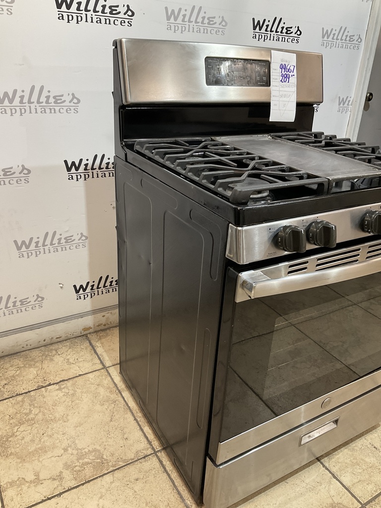 Ge Used Natural Gas Stove 30inches (Stainless Steel) 