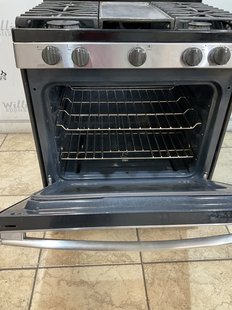 Ge Used Natural Gas Stove 30inches (Stainless Steel) 