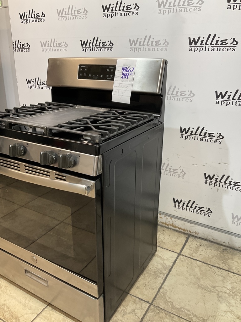 Ge Used Natural Gas Stove 30inches (Stainless Steel) 