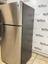 Ge Used Refrigerator Top and Bottom 28x64 (Stainless Steel) 