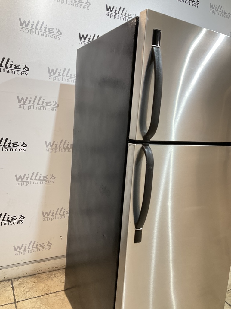Frigidaire Used Refrigerator Top and Bottom 28 1/2” x 65 1/2” (Stainless Steel) 