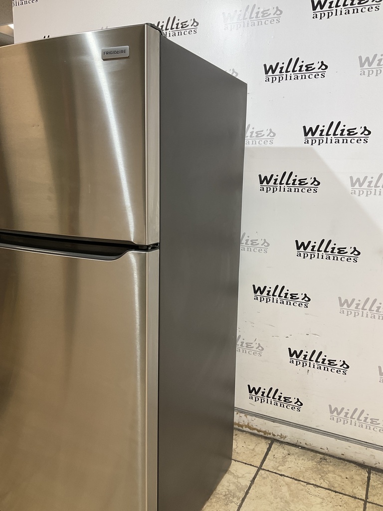 Frigidaire Used Refrigerator Top and Bottom 30x65 1/2” (Stainless Steel) 