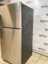 Ge Used Refrigerator Top and Bottom 30x65 1/2” (Stainless Steel) 