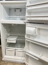 Frigidaire Used Refrigerator Top and Bottom 30x65 1/2” (White) 